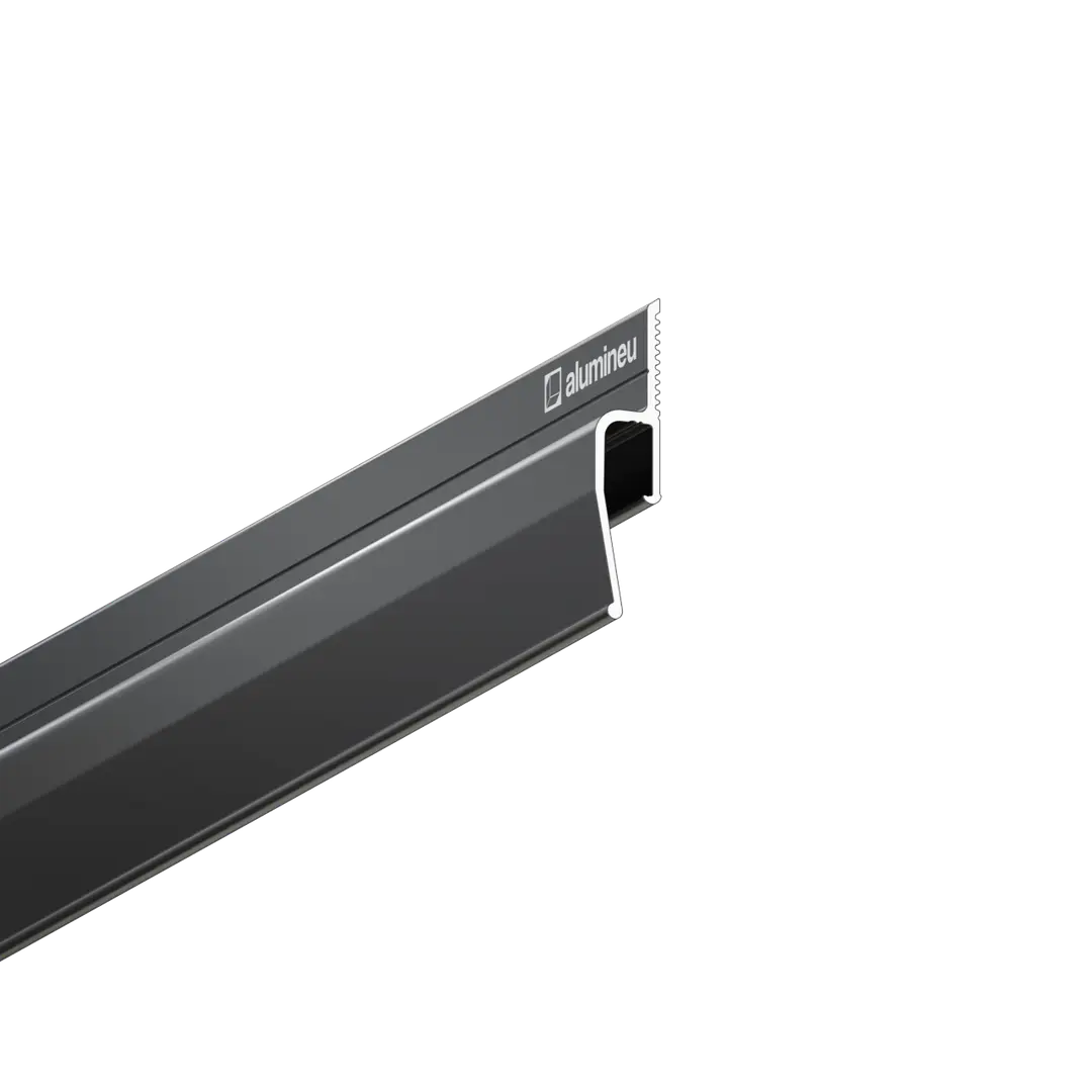 Profil INVISIA X201, Negru mat, detaliu