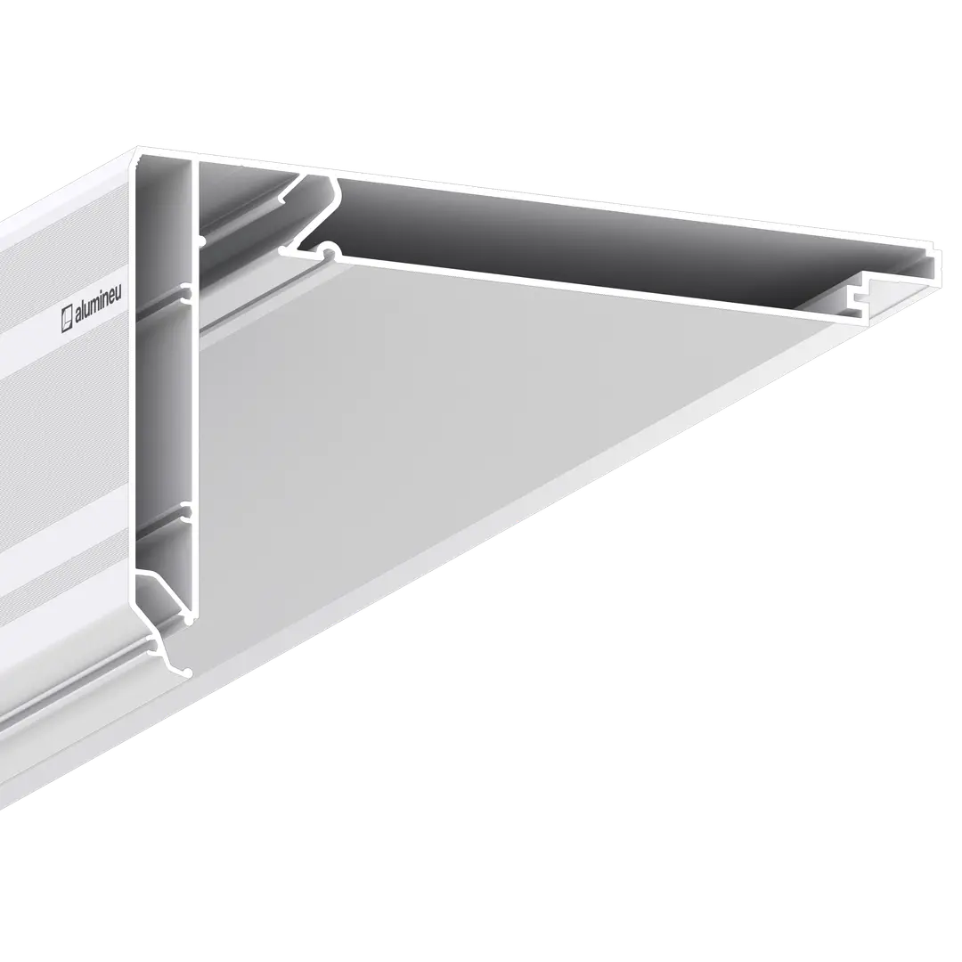 Profil CURTINA X411, Alb mat, detaliu
