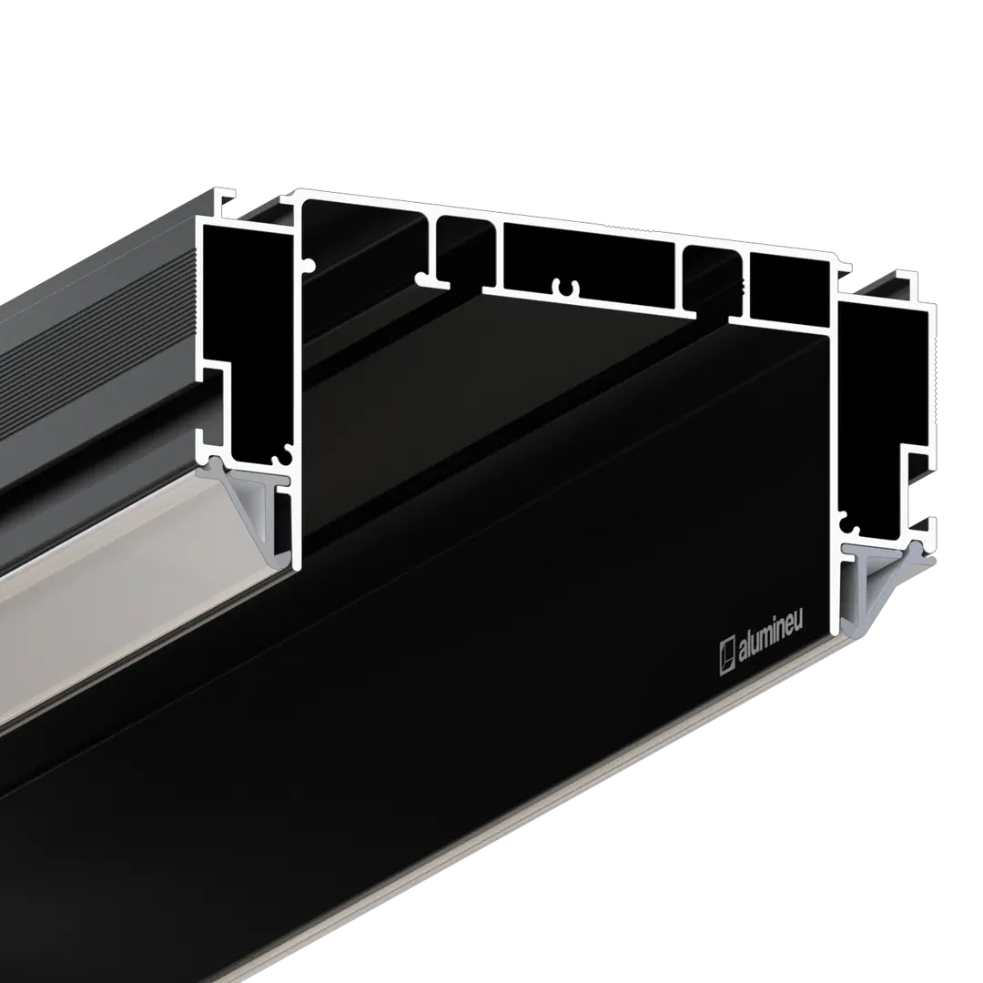 Profil TISSURE Z405, Negru mat, detaliu