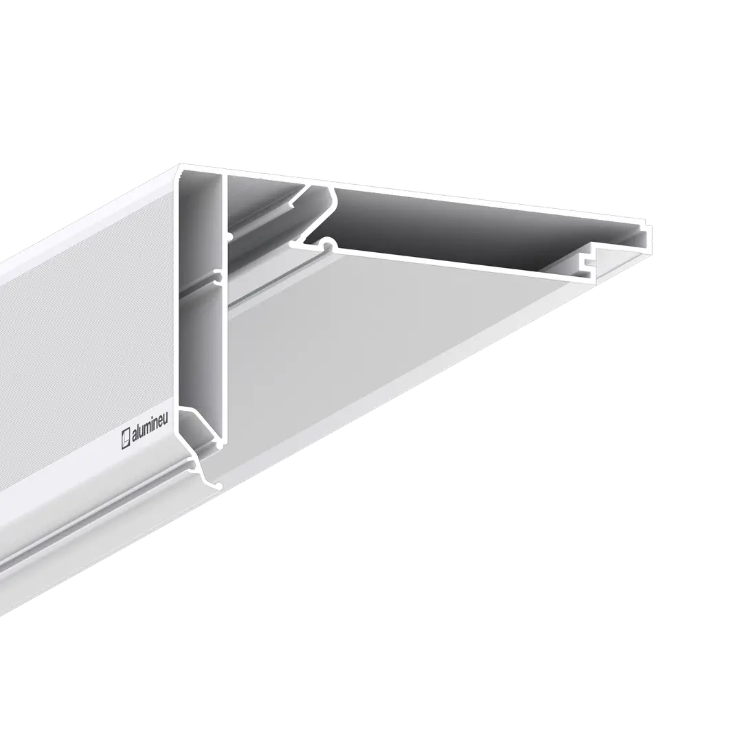 Profil CURTINA X410, Alb mat, detaliu