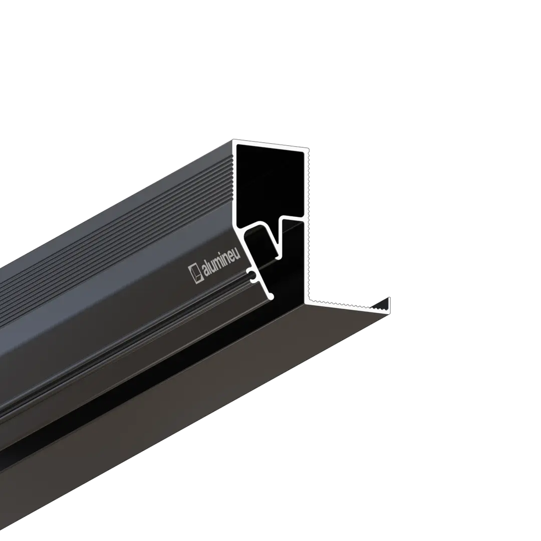 Profil INVISIA X209, Negru mat, detaliu