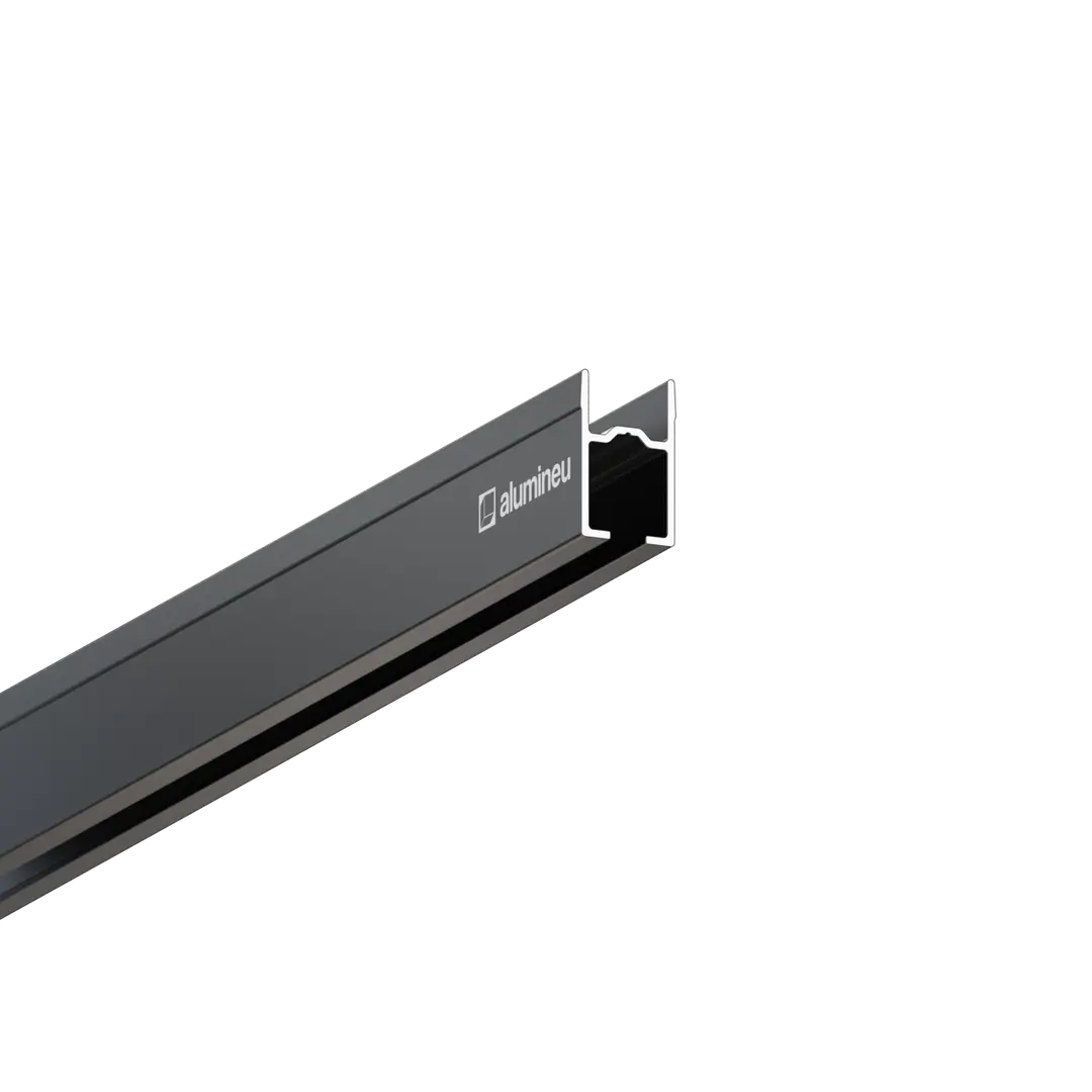 Profil CURTINA X407, Negru mat, detaliu