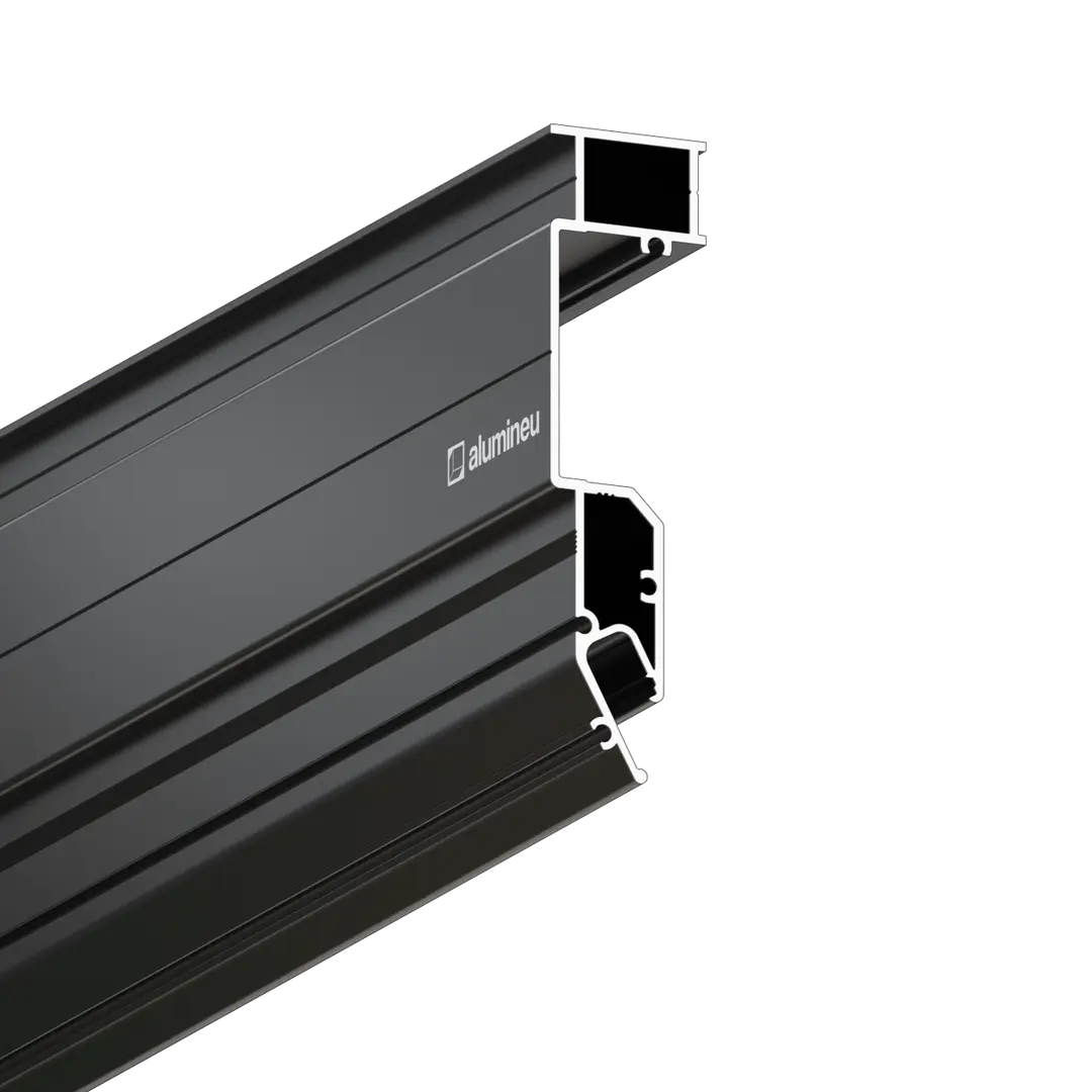 Profil INVISIA X207, Negru mat, detaliu