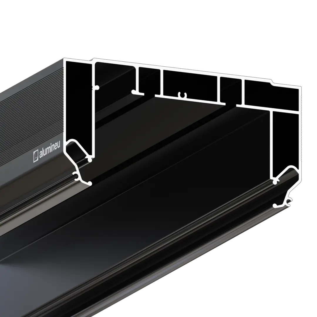 Profil CURTINA X405, Negru mat, detaliu